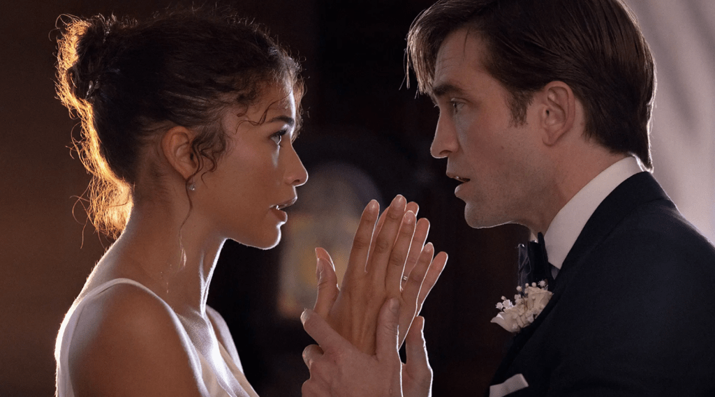 Zendaya and Robert Pattinson in "The Drama" (Photo courtesy of A24)