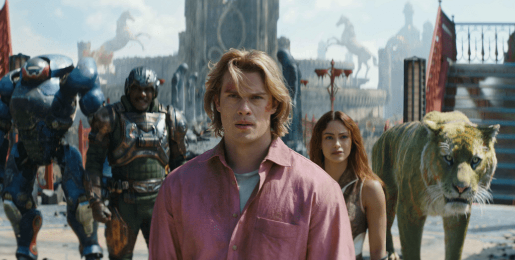 Characters standing together in still from "Masters of the Universe" (Photo courtesy of Amazon MGM Studios)